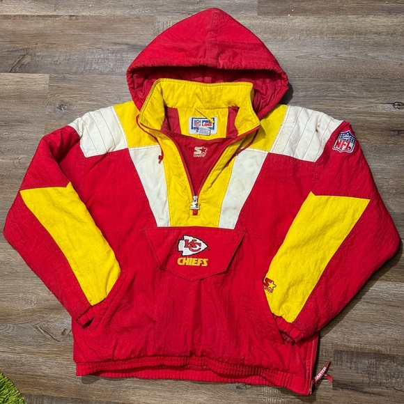Vtg 90s Kansas City Cheifs NFL STARTER Jacket